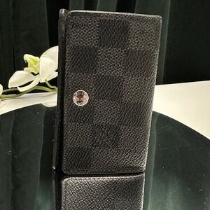 Louis Vuitton Key Cles Damier Graphite 6 key holder slots N62662